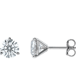 14K White Gold Lab-Grown Diamond Stud Earrings